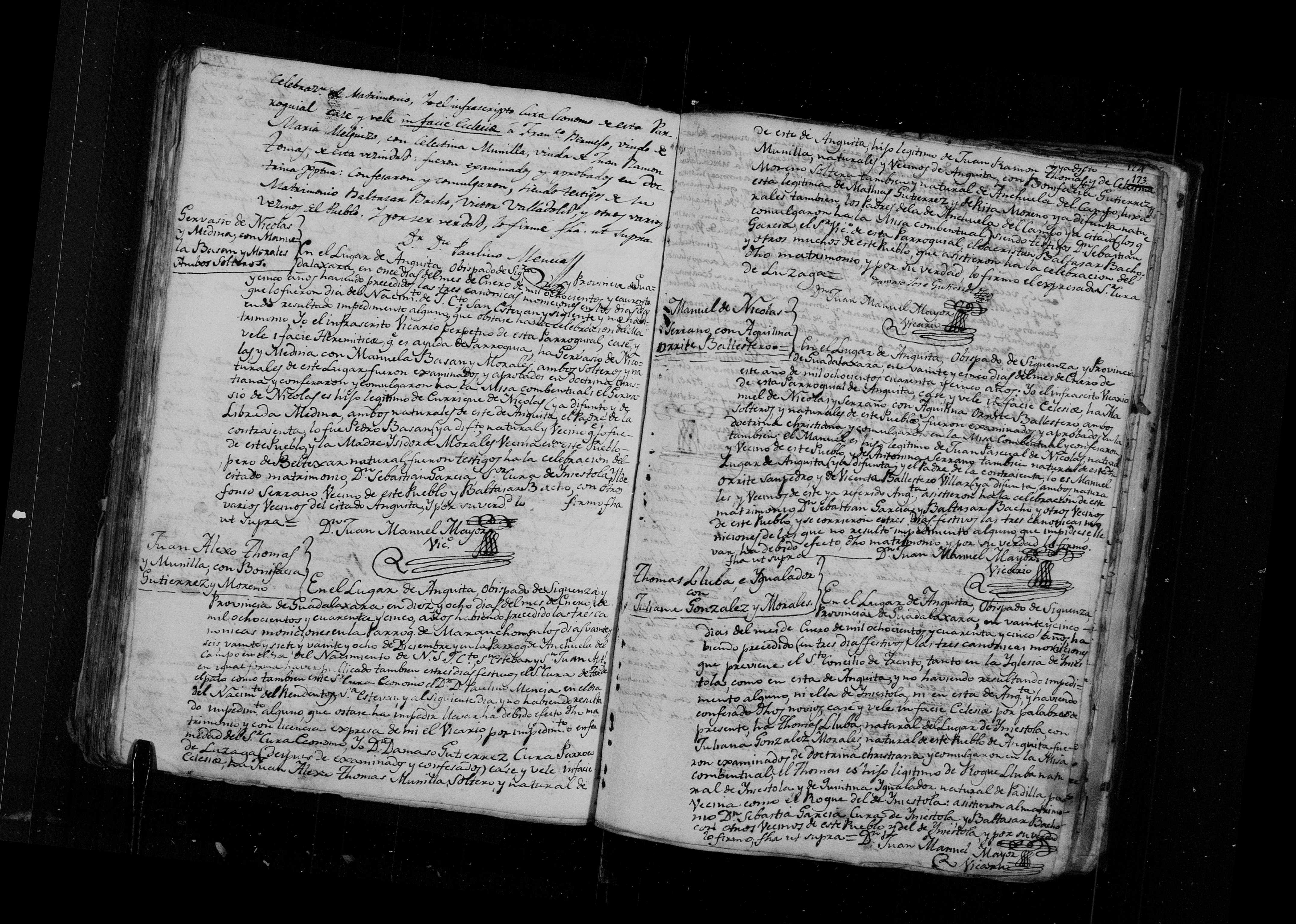 Expediente de dispensa Matheo Ballesteros × Agustina Basán, Anguita 1740 - img. 845