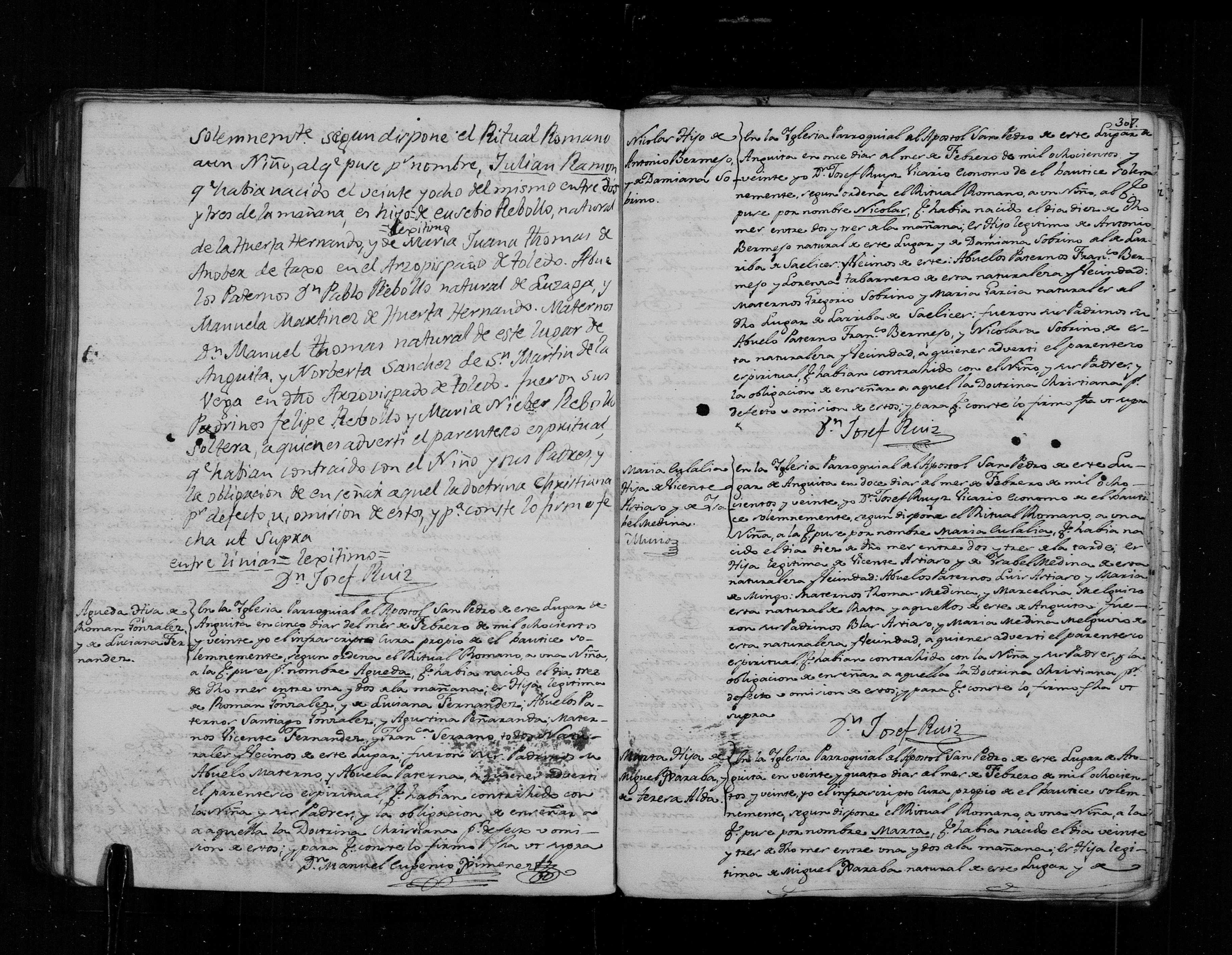 Bautismo de María Catalina Astiaso Medina, 3-feb-1820 (img. 839, DGS 7625389)