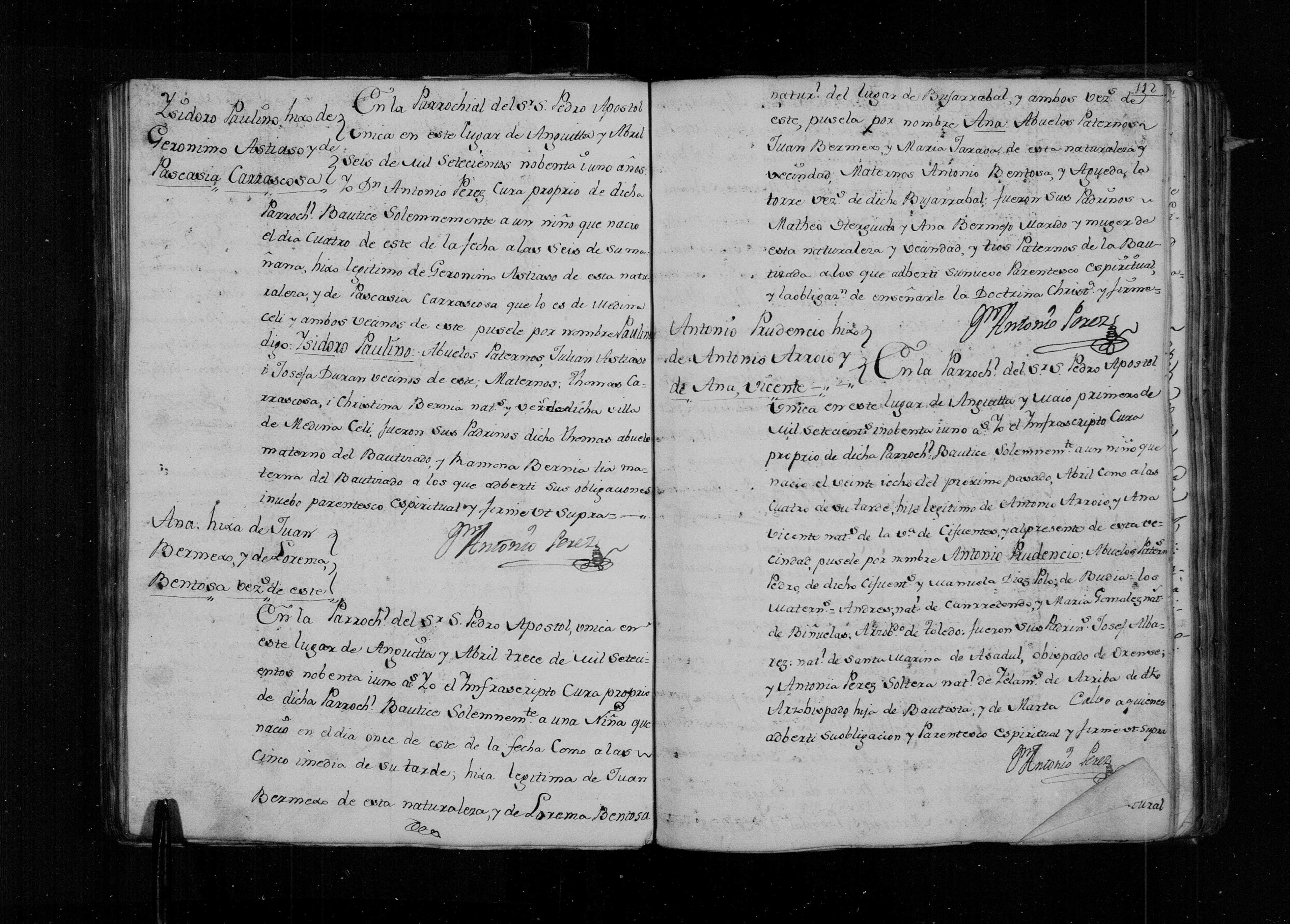 Bautismo de Ysidoro Paulino Astiaso Carrascosa, abril/junio de 1791 (img. 643, DGS 7625389)