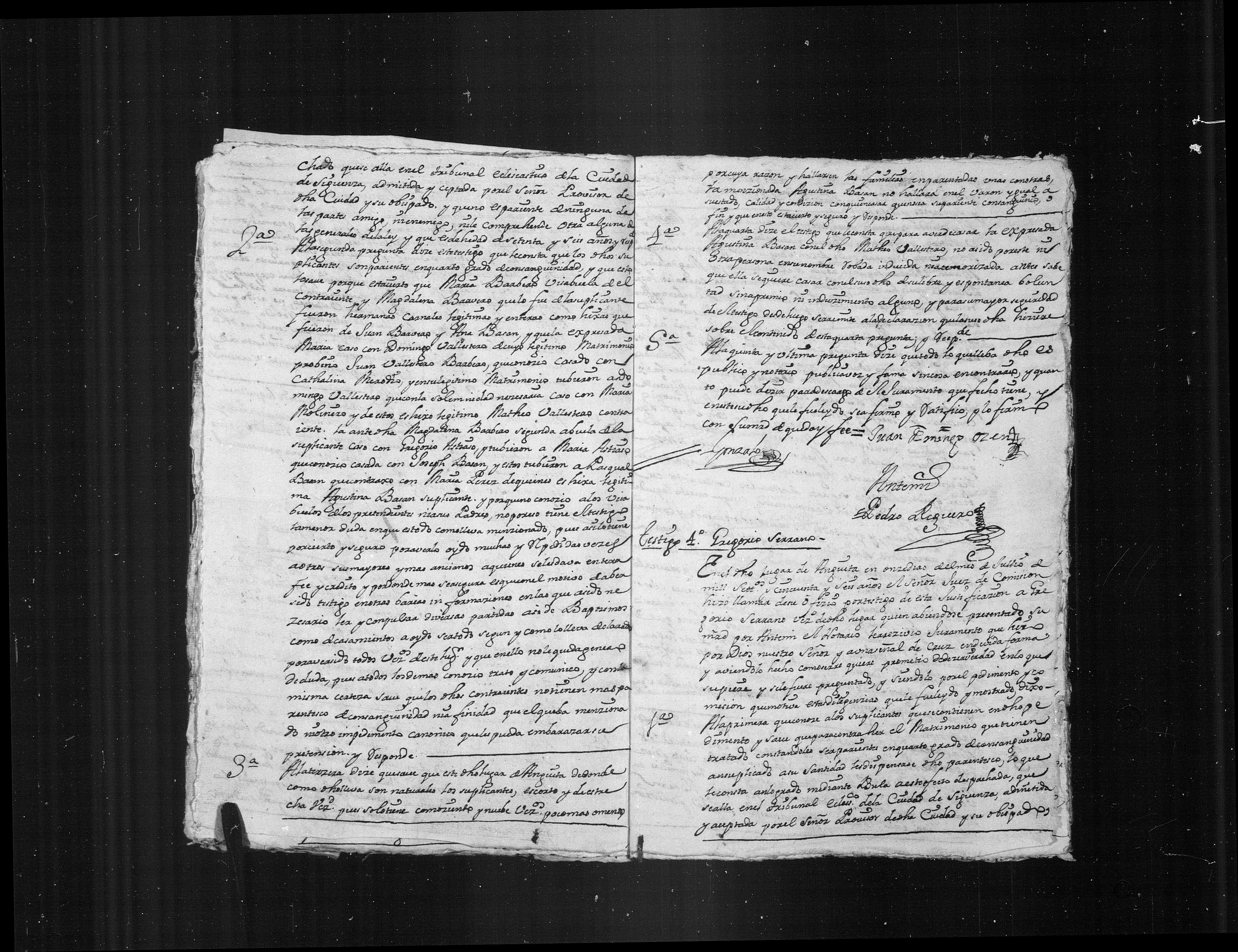 Expediente de dispensa Matheo Ballesteros × Agustina Basán, Anguita 1740 - img. 310