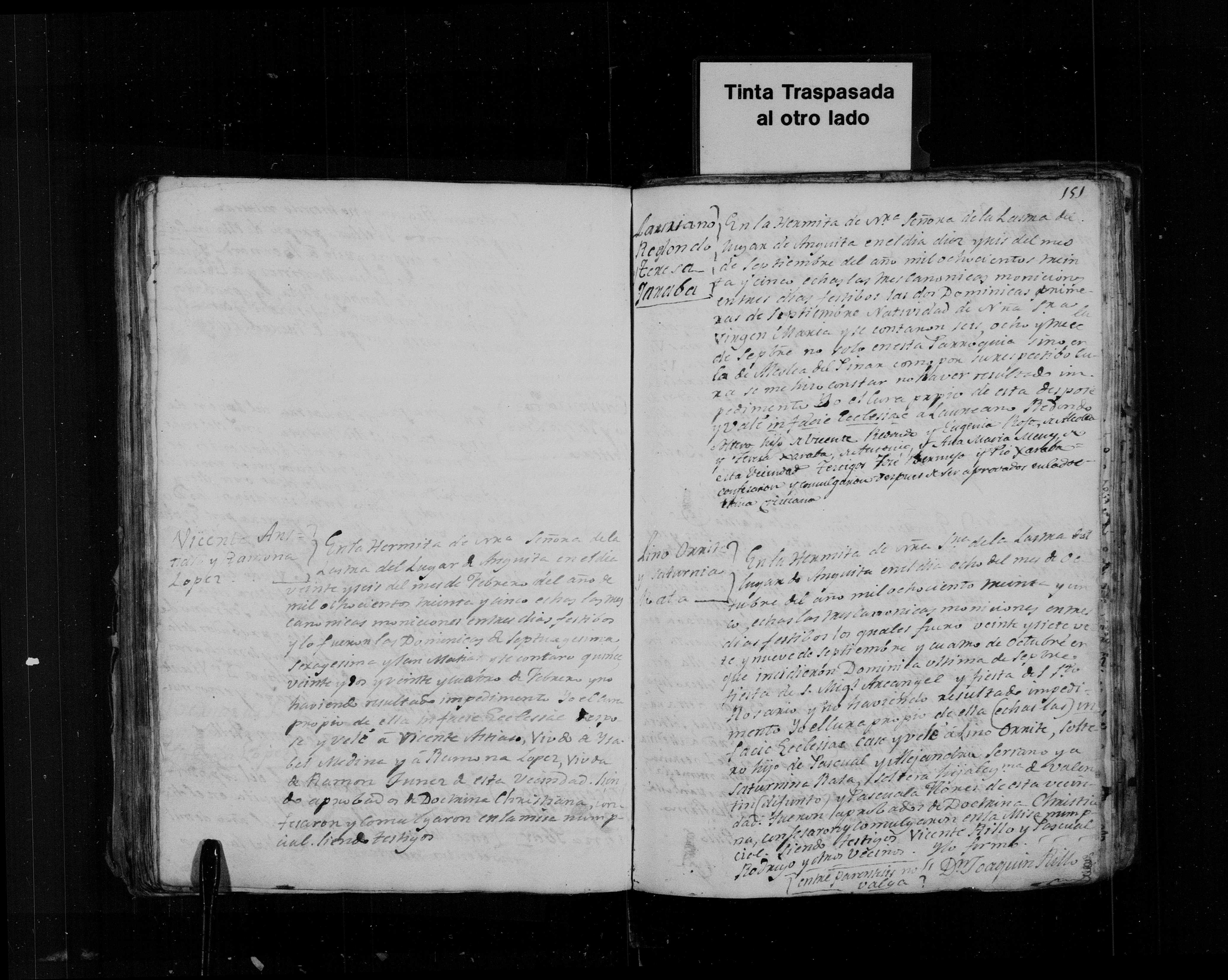 Segundas nupcias de Vicente Astiaso × Ramona López, 1835 (img. 2376, DGS 7625389)