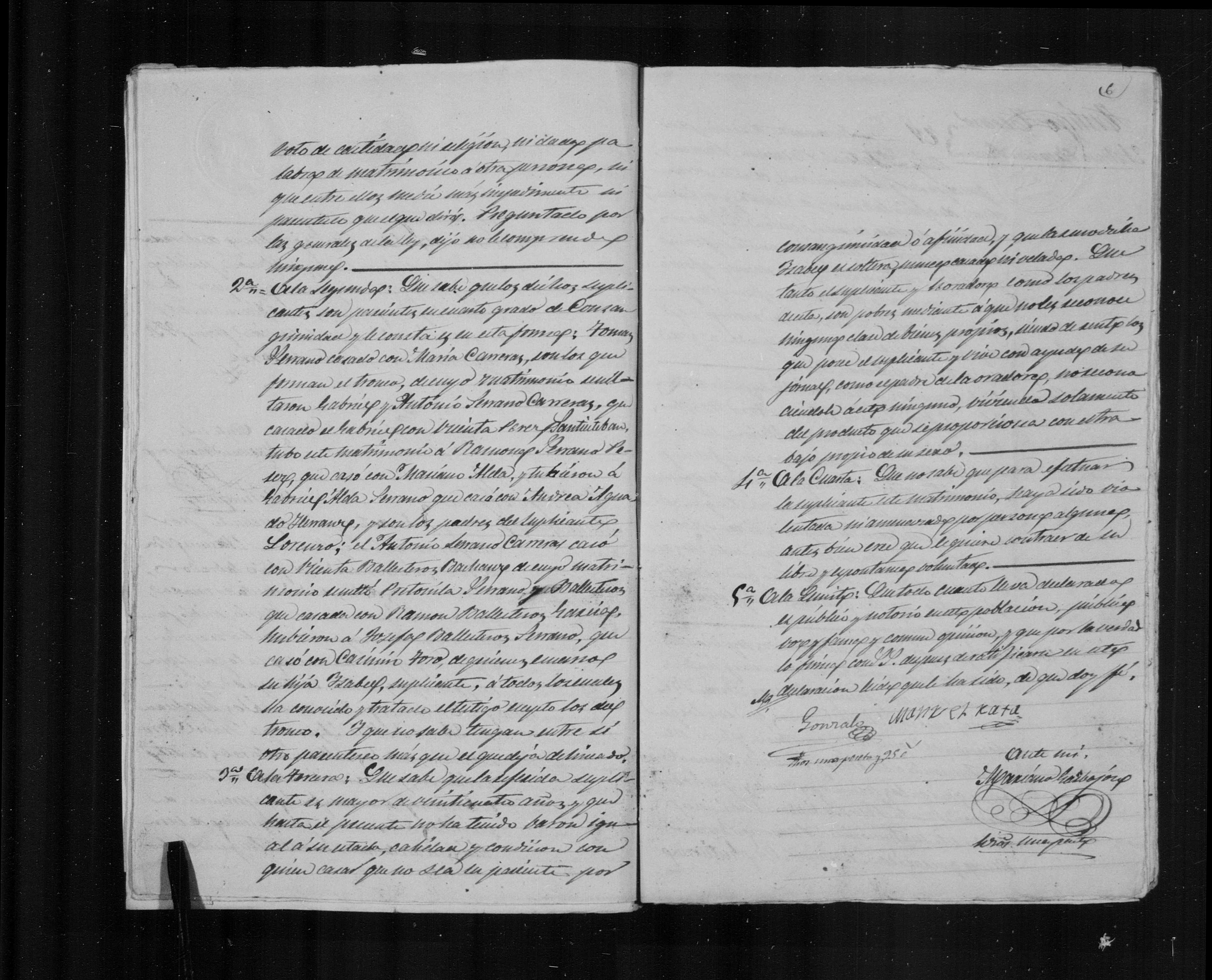 Expediente Alba-Toro 1873 - img. 14: cadena de parentesco jurada (2º testigo)