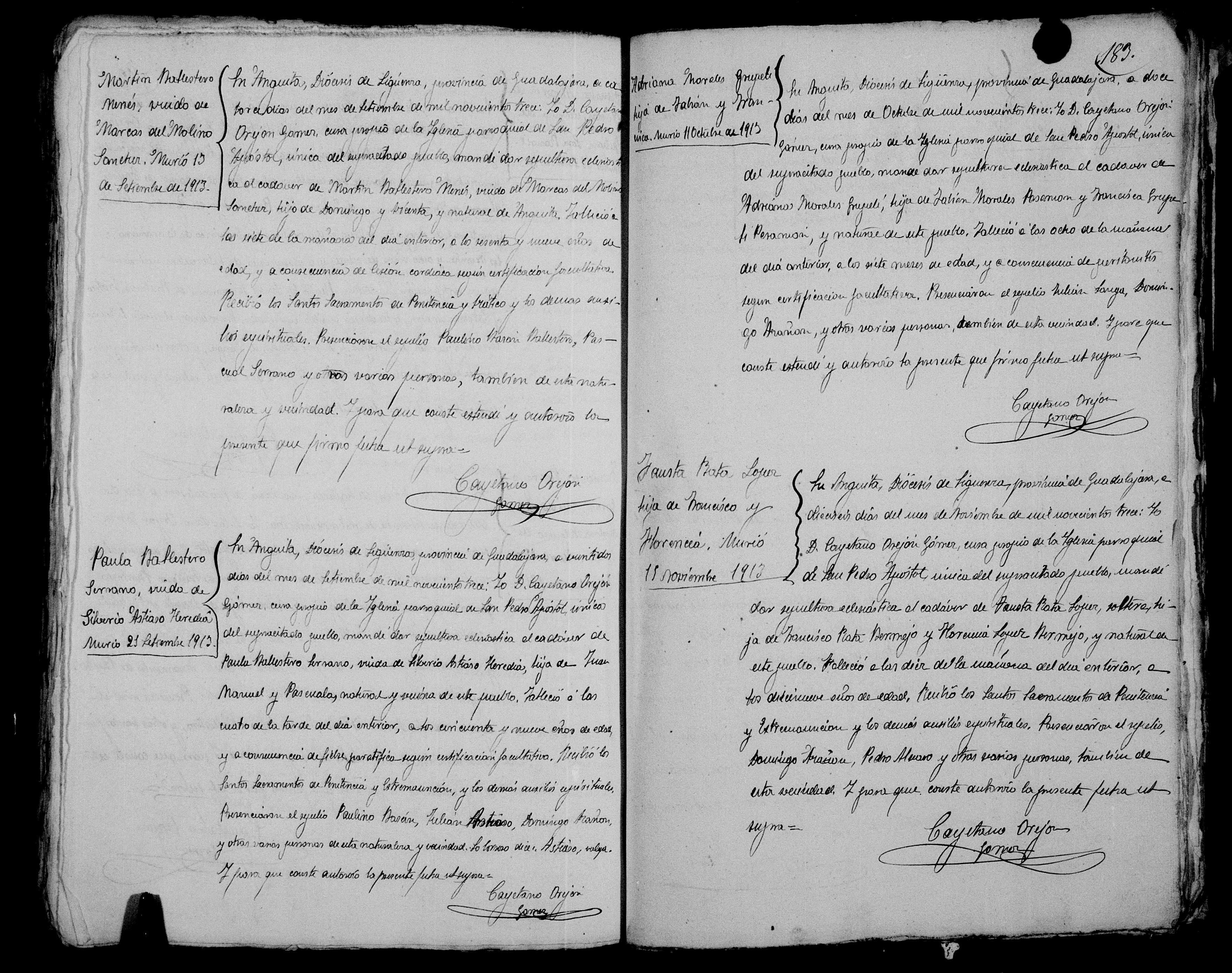 Defunción de Paula Ballesteros Serrano, viuda de Silverio Astiaso (img. 1482)