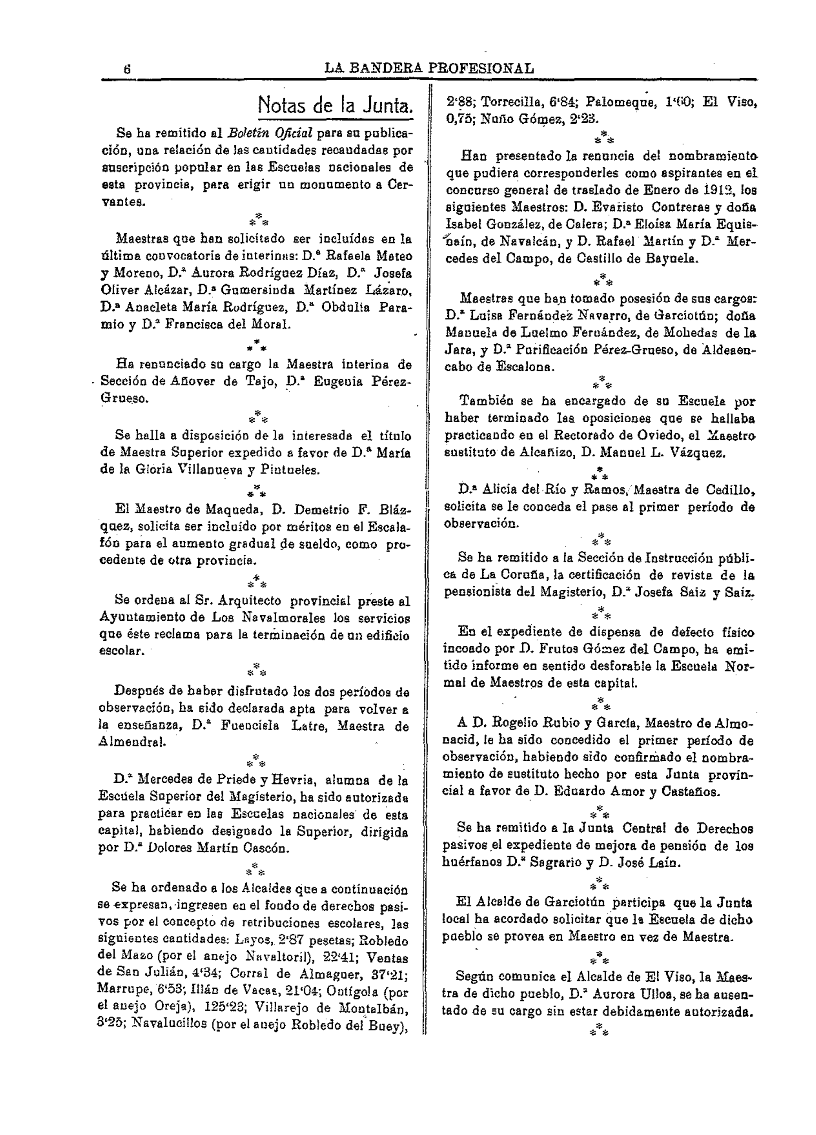 La Bandera Profesional, 20-feb-1913, nº 412, p. 6 - 'huérfanos Laín'