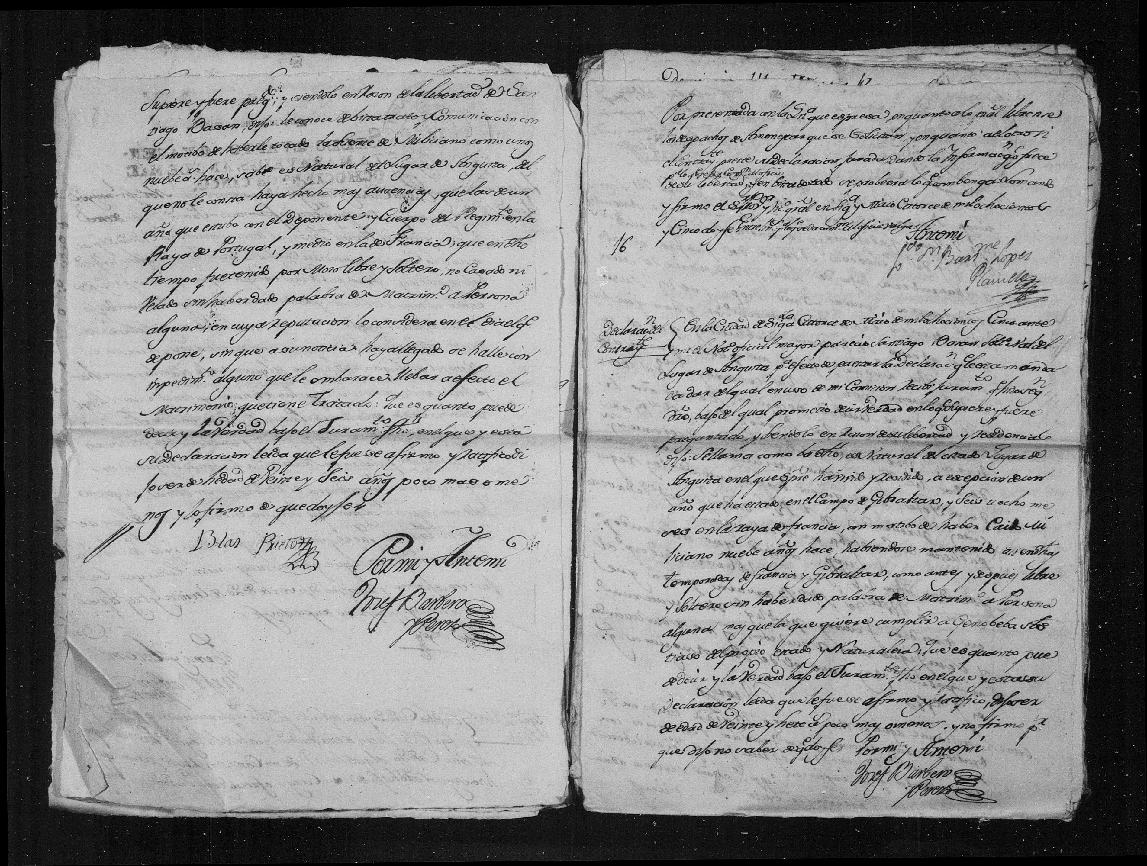 Expediente matrimonial 1805 - declaraciones de testigos (DGS 7653576, img. 336)