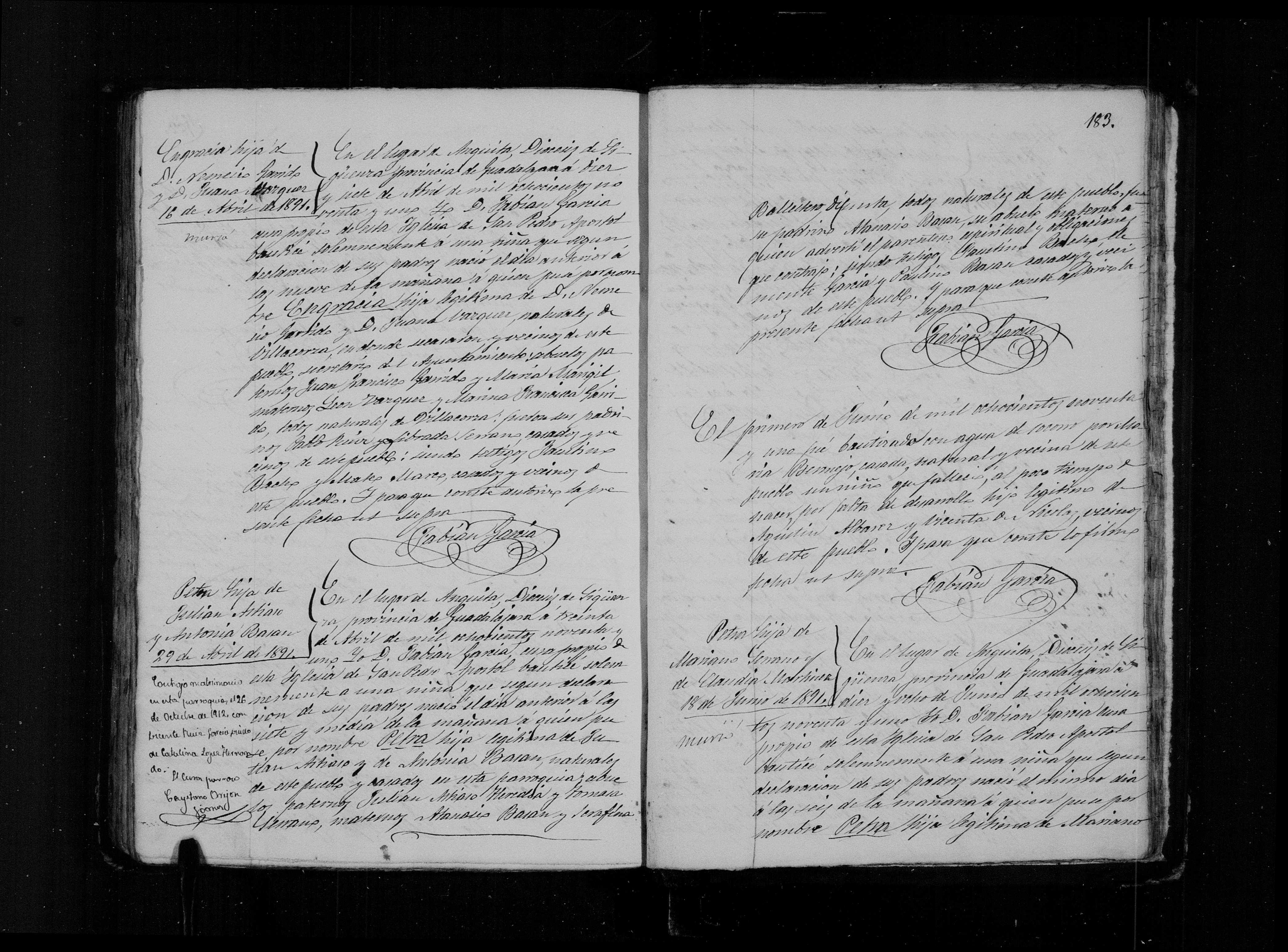 Bautismo de Petra Astiaso Basán, 29-abr-1891 (img. 1718, DGS 7625389)