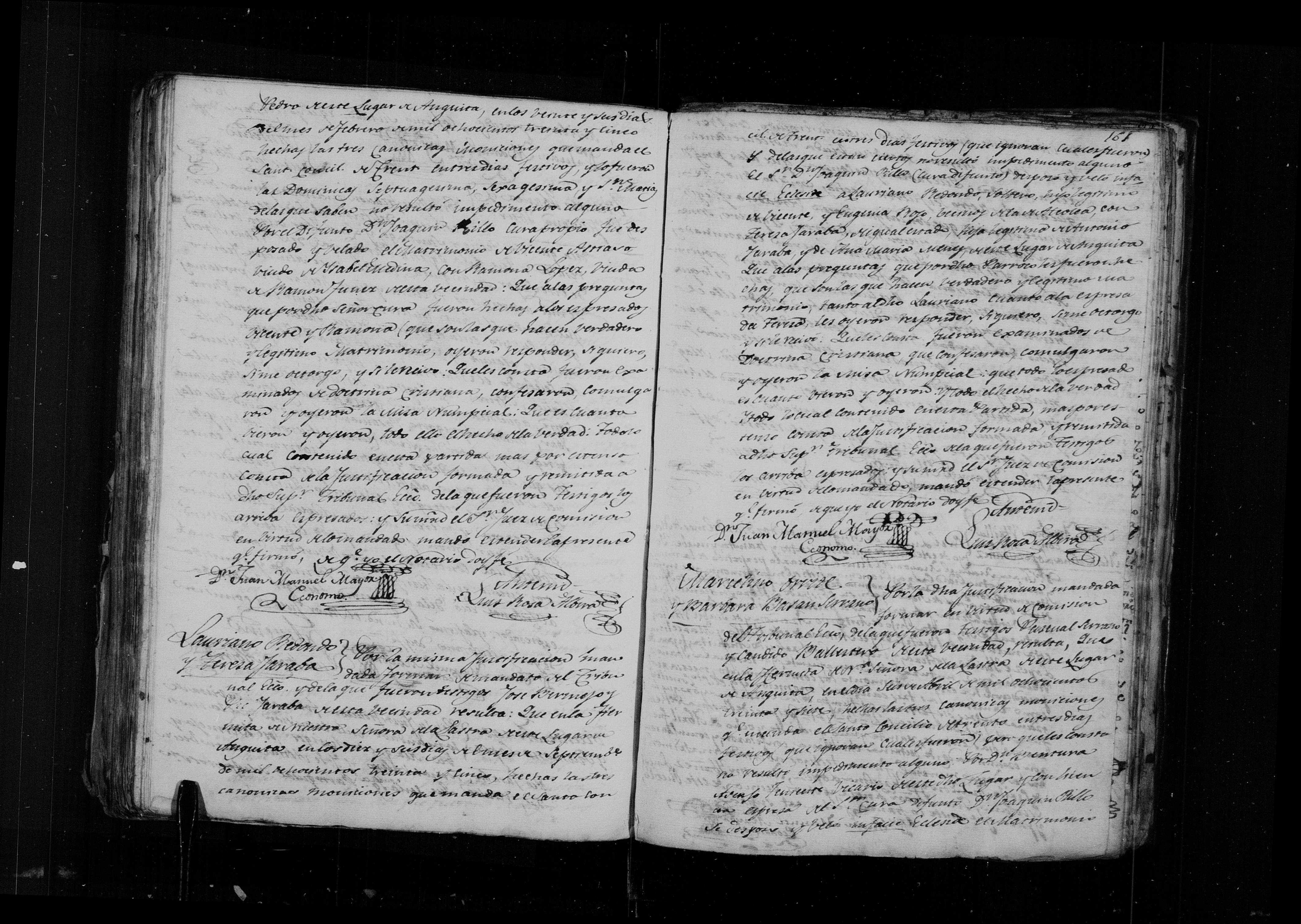 Matrimonio de Lauriano Redondo × Teresa Naraba, 16-sep-1835, ermita de la Lastra - Libro 4º f. 161 (img. 2386)
